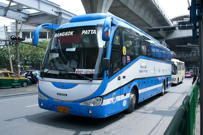 Bus à Bangkok en route vers Pattaya