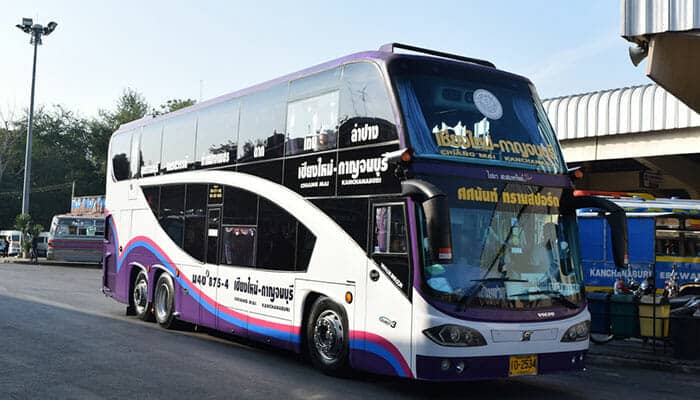 Prendre le bus de Bangkok à Kanchanaburi