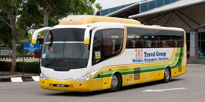 En bus de Singapour à Malacca
