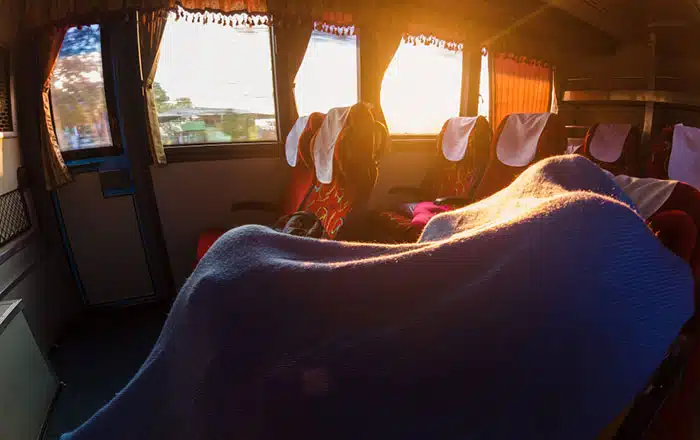 Bus de nuit en Thaïlande