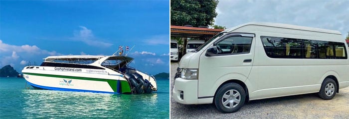Ferry et taxi combinés Seatran Phuket
